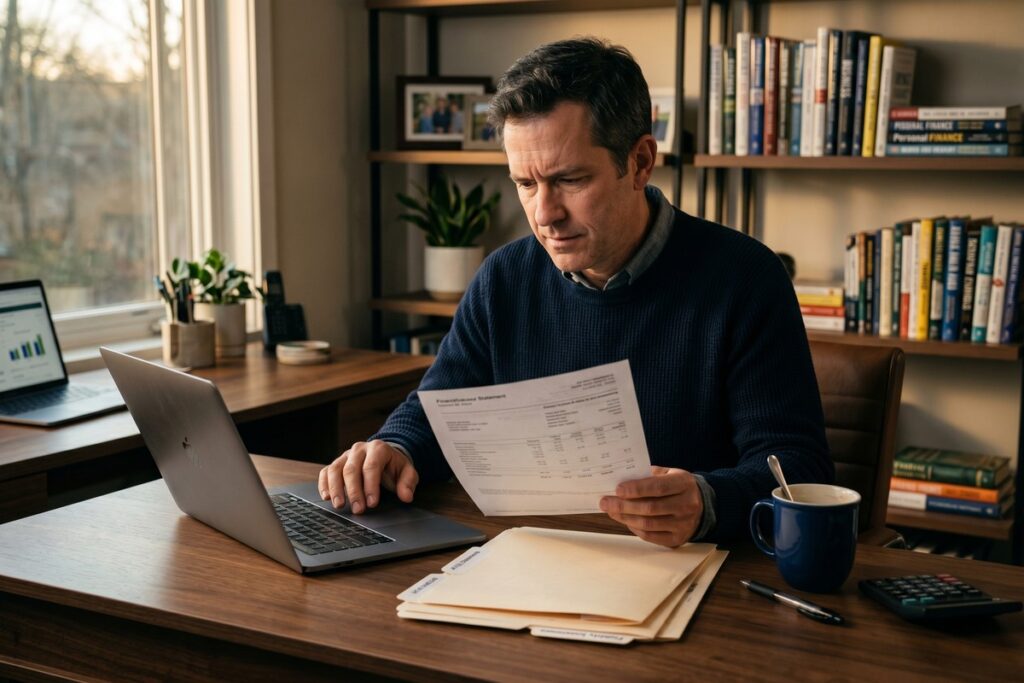 Person reviewing 401k rollover paperwork to avoid costly IRA transfer mistakes