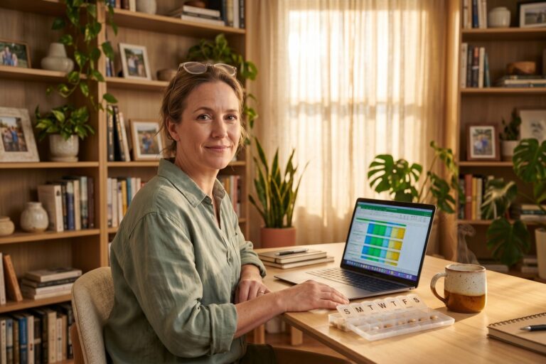 Person with chronic illness reviewing early retirement financial plan and healthcare cost estimates