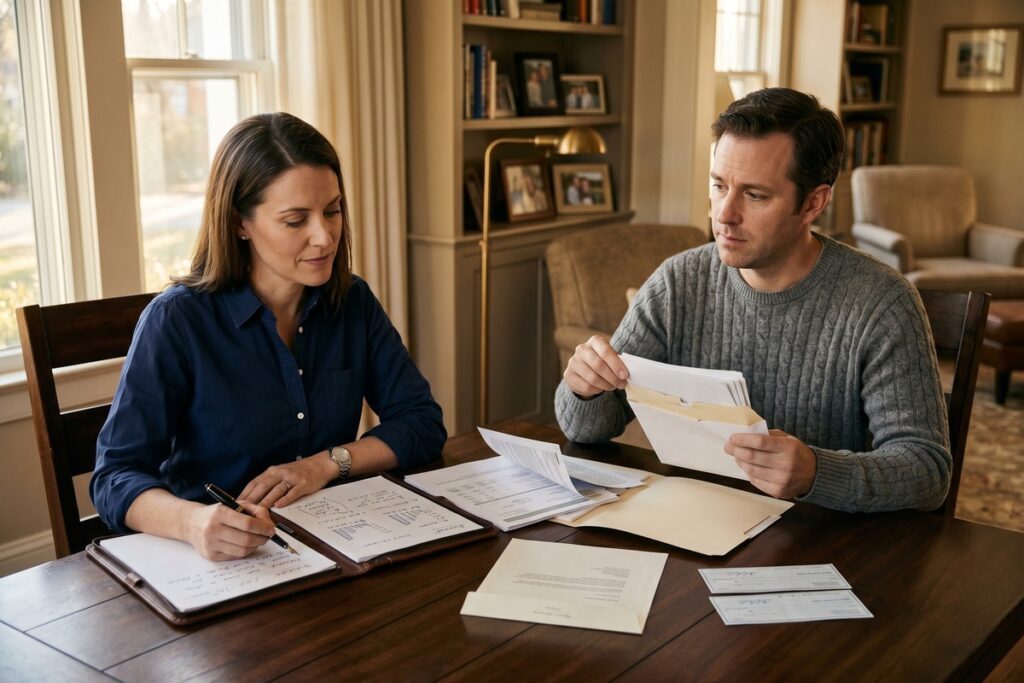 Side-by-side comparison of inherited money and earned wealth representing different financial mindsets and wealth building paths