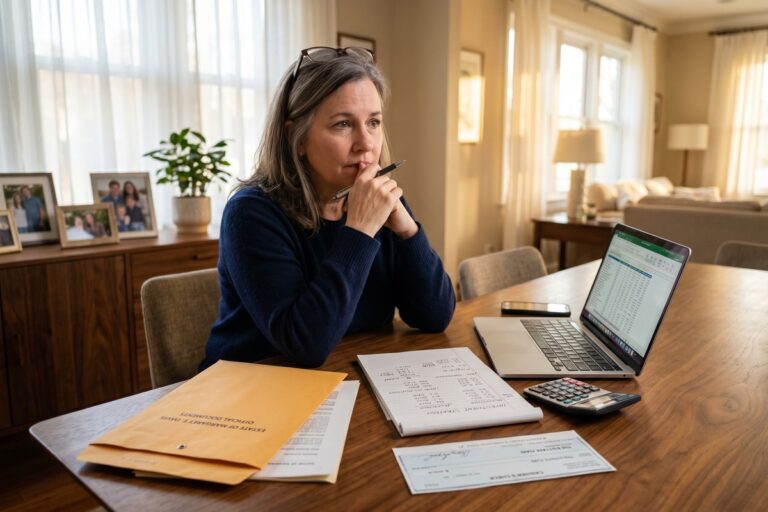 Person reviewing an investment plan for a $200,000 inheritance to build generational wealth