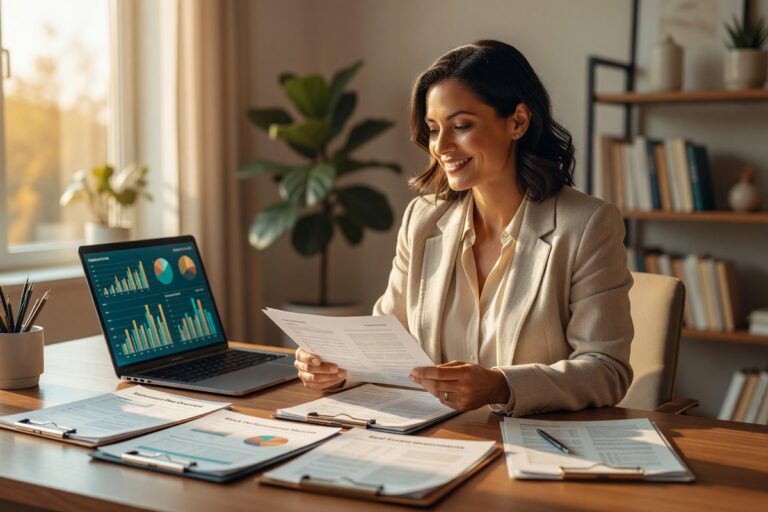 Person reviewing retirement account alternatives beyond a 401k on a laptop with financial documents