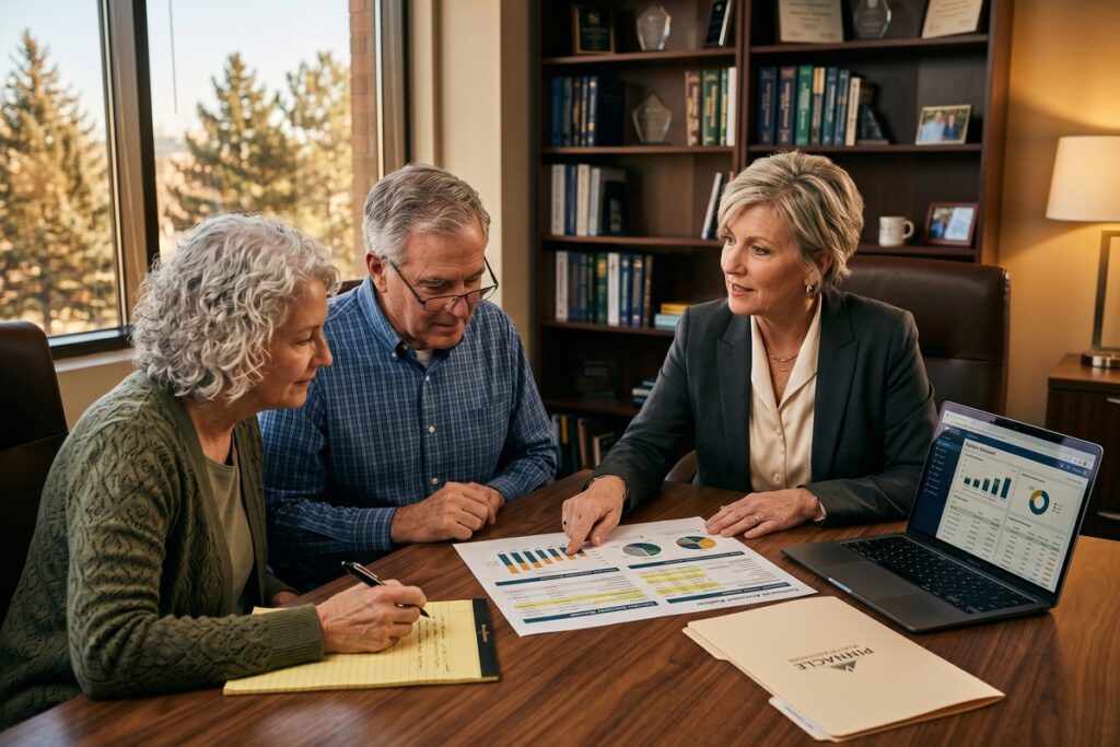 Person reviewing SECURE Act 2.0 retirement changes on a laptop with financial documents