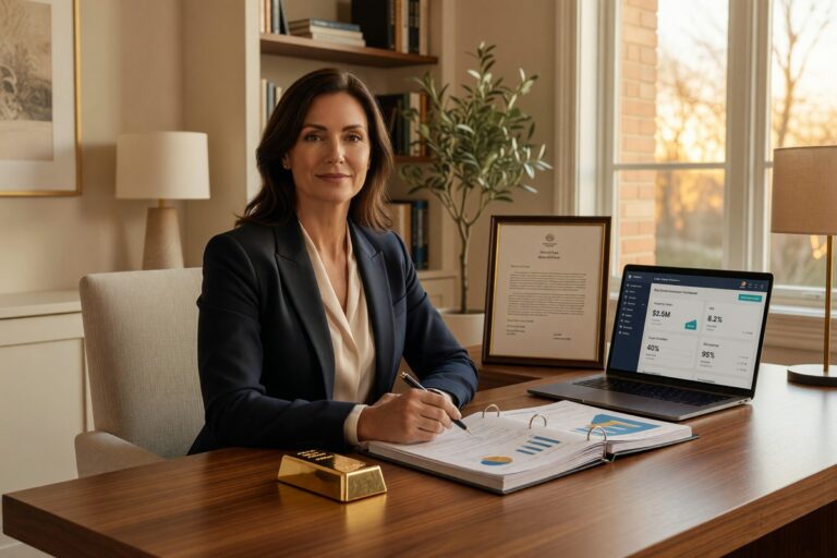 Person reviewing stock market alternatives and wealth building strategies on a laptop