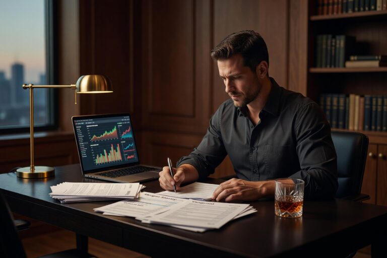 High earner in their 30s reviewing finances and avoiding common wealth building mistakes
