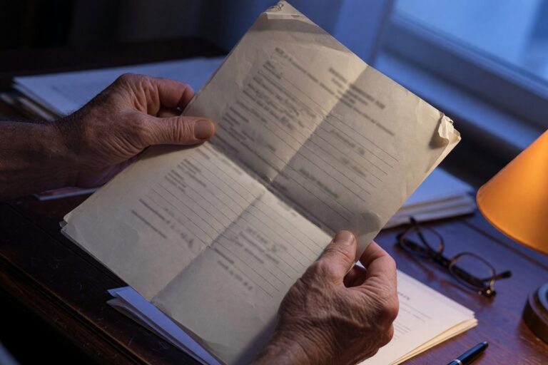 Document showing retirement account beneficiary designation form with pen
