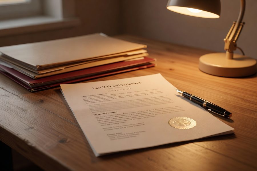 Decision flowchart for choosing between revocable living trust and will
